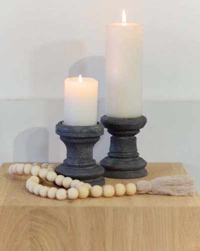 WOODY set of candle holders | RUSTIC